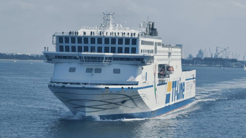 TT-Line Green Ship Peter Pan auf der Ostsee zwischen Travemünde und Trelleborg